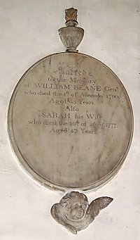 Memorial to William and Sarah Beane