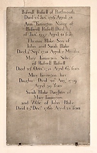 Memorial to Boswell Russell and Family