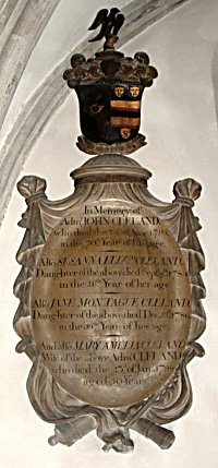 Memorial to Admiral John Cleland