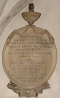 Memorial to Captain William Feilding