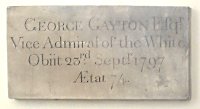 Memorial to Admiral George Gayton