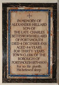 Memorial to Alexander Hellard