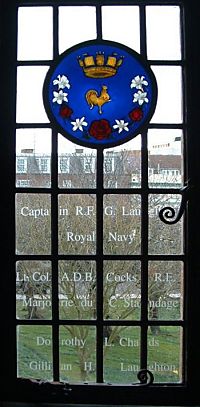 Memorial Window for Captain RFG Laughton