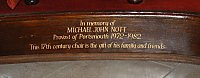 Memorial to Michael John Nott