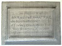 Memorial to Ann Pike