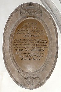 Memorial to Ann and Thomas Spearing