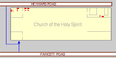 Plan of the Church of the Holy Spirit