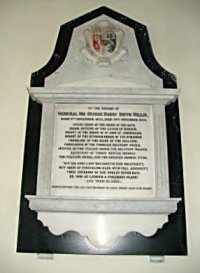 Memorial in Sopley to Sir George Willis