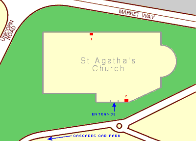 Plan of St Agatha's Church