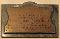 Captain Herbert Vesty Scott Plaque