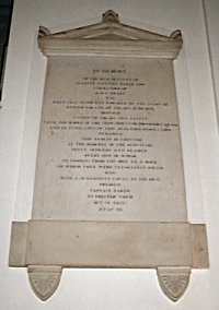 Memorial to Captain Charles Baker