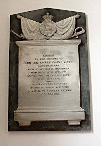 Memorial to George Edwin Gains
