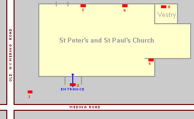 Plan of St Peter's and St Paul's Church