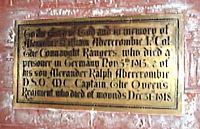 Memorial to Lt Col AW and Capt AR Abercrombie
