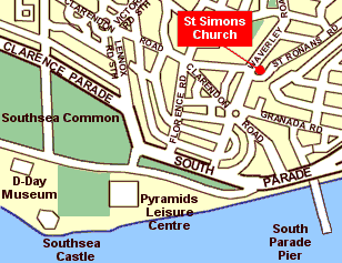 Plan of St Simon's Church