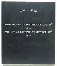 Memorial to the men and officers of HMS Shah