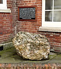 HMS Pique - Plaque and Stone