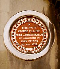 Duke of Buckingham Plaque