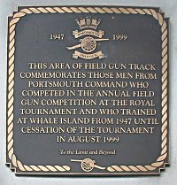 Field gun plaque