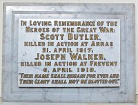 Scott Butler & Joseph Walker Plaque