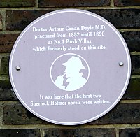 Arthur Conan Doyle Plaque