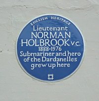 Norman Holbrook V.C. Plaque