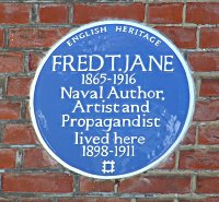 Fred T Jane plaque