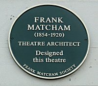 Frank Matcham Plaque