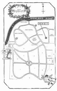Location of the Hewett grave in Highland Road Cemetery