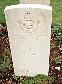 Headstone for Herbert George Clarke