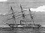 Illustration of HMS Racer in September 1871