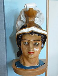 The Figurehead of HMS Bellerophon in the Royal Naval Museum, Portsmouth