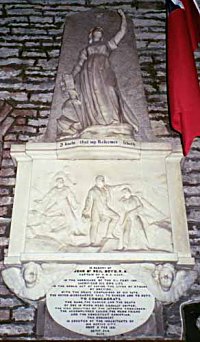 Memorial to Captain Boyd and the crew of Ajax at St Columbs Cathedral, Londonderry