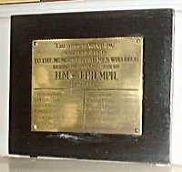 Memorial to Men of HMS Triumph