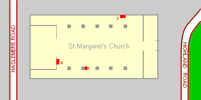 Plan of St Margaret's Church