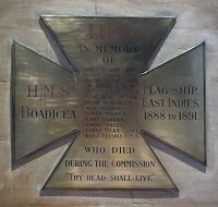 Memorial to HMS Boadicea
