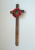 A First World War battlefield cross in St. Wilfrid's Church