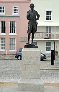 Statue of Lord Nelson in Grand Parade