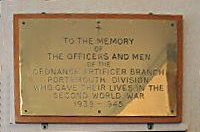 Ordnance Artificers WW2 Memorial